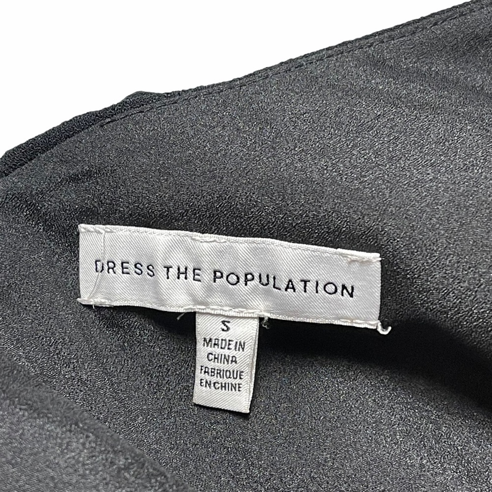 Dress the Population Black Gracelyn Maxi Dress S - Picture 4 of 8